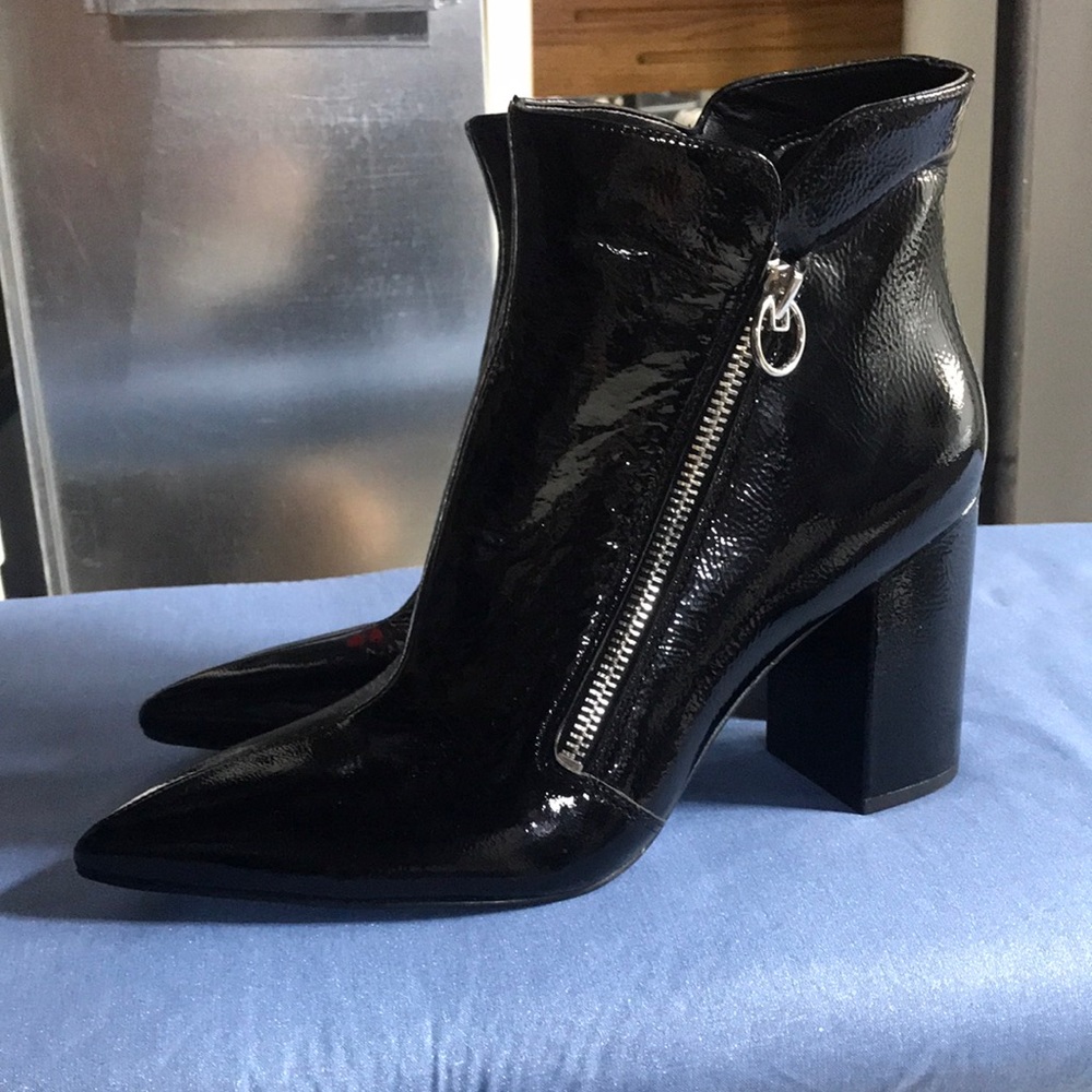 Patent leather boots. Barely worn.
